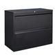 Inbox Zero Maamoun 35.43 Wide 2 -Drawer File Cabinet Metal/Steel in Black | 28.7 H x 35.43 W x 17.72 D in | Wayfair