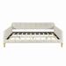 Red Barrel Studio® Thees Daybed Upholstered/Velvet in White | 28.7 H x 56.3 W x 80 D in | Wayfair 03B3C1362D1343E48FA2CD5AB76FA618