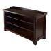 Red Barrel Studio® Wood Dayton Bench, Shoe Storage, Walnut Finish | 22 H x 14 W x 40 D in | Wayfair F07F5C2B64D04AEF94119B49382AE4C4