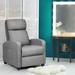 Wade Logan® Bernuth Massage Chair, Ergonomic Adjustable Single Sofa w/ Padded Seat Grey Faux Leather in Gray | 40 H x 27 W x 32 D in | Wayfair