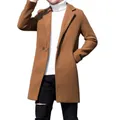 Manteau simple à manches régulières coupe-vent doux et chaud document pur tout match