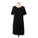 Fabletics Casual Dress - Shift: Black Solid Dresses - Women's Size Medium