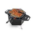 Costway Portable Charcoal Grill Stove Rotatable with Foldable Body and Legs with Handles