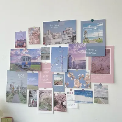 Ins nordische Retro Wand dekorative Foto karte Aufkleber Schlafzimmer Kunst Postkarte Dekoration DIY Image