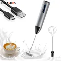 Tragbare Elektrische Milchaufschäumer Handheld Kaffee Schäumer Mini Mixer edelstahl Schneebesen