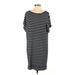 Gap Casual Dress - Shift: Black Stripes Dresses - Women's Size Large