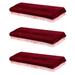 3 pcs 61 Key Electronic Piano Dust Cover with a Drawstring Protective for Piano Keyboard (Wine Red and Random Tassels Color)