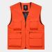 TMOYZQ Mens Mesh Lined Casual Fishing Vests with Multi Pockets Outdoor Lightweight Breathable Work Travel Photo Cargo Vest Jacket Travel Hunting Camping Outerwear