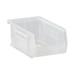 Quantum Storage 4-1/8 in. W X 3 in. H Storage Bin Plastic 1 compartments Clear