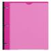 RYWESNIY 1 Inch Binder Project Organizer with pocket Dividersï¼ŒCustomizable Front Cover Refillable Telescoping Binder with 5 Colors Divider-Pink