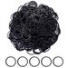 AMUU Rubber Bands1200pcs black small Rubber Band Mini Soft Elastic Bands for Braids Diameter 16mm rubber bands for Office Supplies School Home