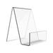 Kkewar Acrylic Book Stands 2Pcs Acrylic Book Stands Clear Book Display Racks Acrylic Calendar Brackets Table Display Stands