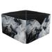 OWNTA Marble Pattern Square Pencil Storage Case with 4 Compartments Removable Dividers Pen Holder and Pencil Holder