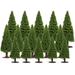 QJUHUNG Trees Department 56 Village Model Scenics Woodlandfigurines Tree Base 28Mm Christmasdickens Miniature Accessories