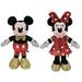 TY Beanie Babies - Disney Sparkle - MICKEY & MINNIE MOUSE (Sparkle - Red)6 Plush BONUS 1 FUN CHOPS