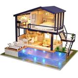 DIY Miniature Dollhouse Kit For Home Decoration Wooden House For Crafts Accessories Manually Assembled Learning Toy For Children Holiday And Birthday Gift