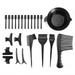 Boaby Hair Dyeing Tool Kit 23Pcs/Set Hair Color Mixing Bowl Hair Dyeing Comb Brushes Clips Spatulas Hair Coloring Tools