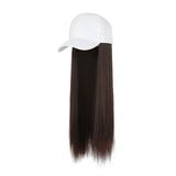 Wigs for Women Wigs Women s Hats Wigs White Hats Black Dark Brown and Light Brown Wigs Hats Long Straight Hair 23 inch