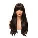 Wigs for Women Long Brown Color Synthetic Natural Wave High Temperature Silk Curling and Dyed Wigs with for Women Party Wear 24inch 24 inch