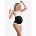 Seamless Maternity Support Belly Band by CARRIWELL black