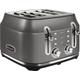 Rangemaster RMCL4S201GY 4 Slice Toaster - Silver, Silver