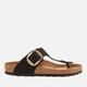 Birkenstock Women's Nubuck Narrow-Fit Leather Toe Sandals - EU 38/UK 5