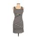 MICHAEL Michael Kors Casual Dress - Mini Scoop Neck Sleeveless: Black Print Dresses - Women's Size 0