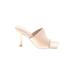 Tony Bianco Heels: Slide Stilleto Cocktail Ivory Solid Shoes - Women's Size 7 - Open Toe