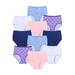 Plus Size Women's Cotton Brief 10-Pack by Comfort Choice in Garden Plaid Pack (Size 14) Underwear