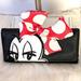 Disney Bags | Disney Loungefly Wallet - Minnie Mouse 3d Bow Euc | Color: Black/Red | Size: 8"X 3.5"X 1"