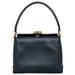 Gucci Bags | Gucci Handbag Navy Gold Bamboo 000 33 0240 Leather Gucci Turnlock Blue Compact | Color: Blue | Size: Os