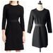 J. Crew Dresses | J. Crew Wool Crepe Dress Ribbon Trim Dress | 6 Petite | Color: Black | Size: 6p