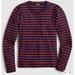 J. Crew Tops | J. Crew Puff Long Sleeve Crewneck Striped T-Shirt, Sz Xl | Color: Blue/Red | Size: Xl