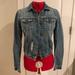 American Eagle Outfitters Jackets & Coats | 2 For $30 Y2k American Eagle Light Wash Distressed Denim Jacket With Sequins | Color: Blue | Size: S