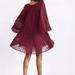 Anthropologie Dresses | Anthropologie Toulon Pleated Burnout Swing Burgundy Cherry Red Dress Euc Szm | Color: Pink/Red | Size: M