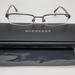 Burberry Accessories | Burberry B1012 1001 Gloss Black Semi Rimless Eyeglasses Frame W/ Case Italy 50mm | Color: Black | Size: 50-19-135