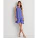Ralph Lauren Dresses | Lauren Ralph Lauren Georgette Shift Dress Blue Loch 12 | Color: Blue | Size: 12