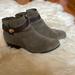 Coach Shoes | Coach Booties, Olive Green Suede, Size 7b | Color: Green | Size: 7