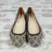 Coach Shoes | Coach Adessa Women's Signature Print Slip On Comfy Casual Ballet Flats O738 | Color: Brown/Tan | Size: 8.5