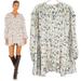 Free People Dresses | Free People Womens Flower Fields Boho Floral Long Sleeve Mini Dress Size M | Color: Cream | Size: M