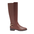 Coach Shoes | Coach Fitz Faux Leather Tall Riding Equestrian Boot Walnut Brown 6 Nib $278 | Color: Brown | Size: 6