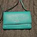 Kate Spade Bags | Kate Spade Marti Pebbled Leather Wallet Crossbody In Teal | Color: Green | Size: Os