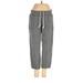 Lands' End Canvas Sweatpants - Mid/Reg Rise: Gray Activewear - Women's Size X-Small