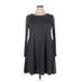 HiMONE Casual Dress - A-Line: Gray Solid Dresses - Women's Size X-Large