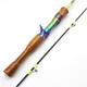 Fishing Rod Road Slide Single Slight Colourful Surf Fishing Rods Carbon Spin Casting Rods Lightweight Fishing Rods Telescopic (Color : B, Size : 1.8M)