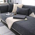 Gluhbirnen Soft Chenille Sofa Cover, Funny Fuzzy Uk Sofa Cover, Corner Sofa Cover, Herringbone Chenille Fabric Furniture Protector Sofa Cover, Dark Gray, 110 * 160CM