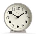 NEWGATE® Theatre Mantel Clock - Silent Sweep 'No Tick' Mantel Clock - Small Clock - Mantel Clocks - Minimalist Dial (Stone)