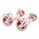 Retro Personalised Cufflinks Rose Gold Color Knot Fashion Shirt Buttons Jewelry Shirts Cuff Links Classic Cufflinksfor men(Color:Rose Gold Color) (Color : Rose Gold Color)