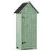 Homhougo 2.5 ft. W x 1.5 ft. D Manufactured Wood Storage Shed in Brown | 66 H x 30 W x 18.2 D in | Wayfair YXD_GJF_PHO_0Z1R93G7