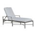 Summer Classics Monaco 76" Long Reclining Single Chaise w/ Cushions Metal in Gray | Outdoor Furniture | Wayfair 342231+C280749W749